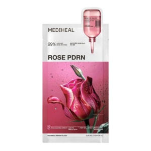 mediheal rose pdrn essential mask healthy glow